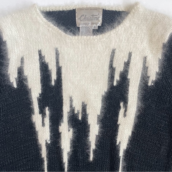 Vintage Christine Fuzz and Knit Sweater - Picture 5 of 6